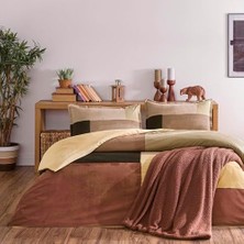 Larive  DESENLI%100 Pamuk  Battaniye, Kiremit, Tek Kişilik