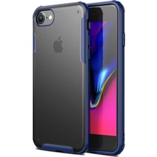 6 Plus Için Kılıf Frosted Frame Lacivert [ 6 Plus ile Uyumlu Kılıf - Lacivert]