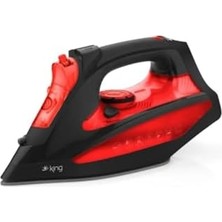 Osborn Buharlı Ütü, 2600W, Seramik Taban, Kırmızı-Siyah