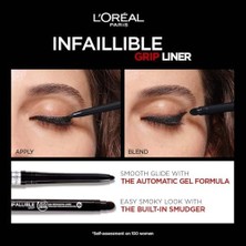 L'oréal Paris Infaillible Automatic Jel Göz Kalemi - Yoğun Siyah