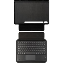 Galaxy Tab S10 Ultra Border Keyboard Bluetooh Bağlantılı Standlı Klavyeli Tablet Kılıfı