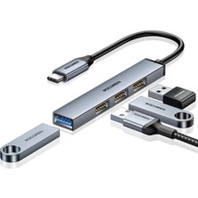 Type-C 5gbps 4 Portlu Usb-A 3.0 Çoklayıcı Dönüştürücü Hub