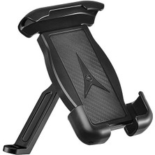 360 Derece Dönebilen Aynaya Takılan Motorsiklet Telefon Tutucu Bisiklet Scooter Telefon Tutucu