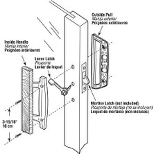 Products C 1204 Sliding Handle Set, Handle, Diecast