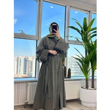 Rüba giyim.Keten,modal,krep Abaya iki parçadan oluşmaktadır. Sıfır kol iç elbiseden oluşuyor.