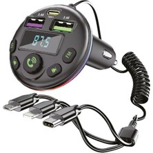 40W 3.4A 3in1 Fm Araç Modülatörü Mdl-15