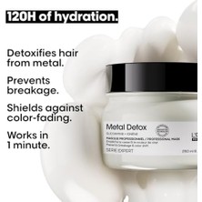 L'oréal Professionnel Paris Serie Expert Metal Detox Renkli ve Açıcı ile Işlem Görmüş Saçlar Için Metal Karşıtı Saç Bakım Maskesi 250ML