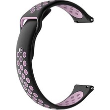 Markacase Approach S40 Delikli Spor Silikon Kordon Siyah Pembe