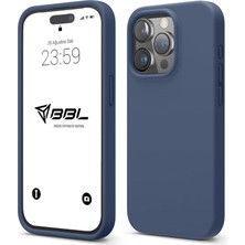 Kılıf Ince Sıvı Silikon 3 Katmanlı Tam Kaplamalı Yumuşak Jel Kauçuk Kılıf Kapak, Açık Lacivert (11 Pro 5)