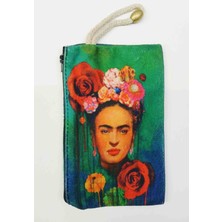 Haydimaydi Bez Kalem Telefon Çantası Frida Kahlo