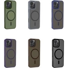 16 Pro Max ile Uyumlu Sio Magsafe ile Uyumlu Şarj Özellikli Mat Kılıf – Siyah