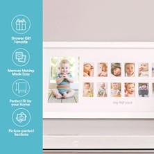 81013 Time Frame Deluxe, Ilk 12 Ay Için Resim Çerçevesi, Beyaz