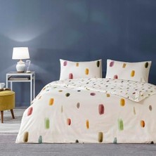 Jullian  Düz Pamuk Nevresim Takımı, Krem, Çift Kişilik