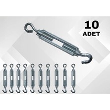 Çelik Kanca M6 Yük Halat Gerdirme Galvanizli (10 Adet)