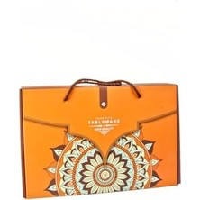 6'lı Desenli Porselen Kase Seti 320 Ml, Çorbalık, Kahvaltılık, Atıştırmalık Kase Hediyelik Kutulu,çok Renkli, FAN11