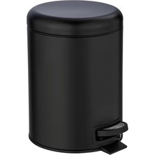 Pedallı Çöp Kovası Paslanmaz Çelik 5 L. Alassio, Parlak, Parlak Gümüş, 5 Litre, 21 x 24 x 28 cm