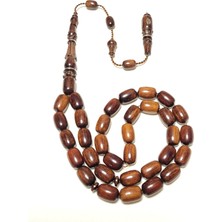 KENZİDAR Usta Işi Yılan Ağacı Tesbih 8X12 Mm.