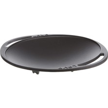 Döküm Kavurma Tavası, Metal Kulplu, 28CM, Siyah