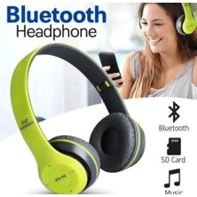 Kablosuz Katlanabilir Kulak Üstü Fıstık Yeşil Solo Kulaklık Wireless