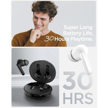 Audio Tws S10 Bluetooth Kablosuz Kulaklık - Anc Aktif Gürültü Engelleme + Enc 6 Mikrofon - 10MM Sürücü - 30 Saat Pil - Ios & Eq App Şeffaf & Gaming Mod Ipx4 Siyah - ASD07886