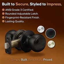 BK2030SS-3 Top Topuz Gizlilik Işlevi 3 Topuz Çoklu Paket, Paslanmaz Kaplama