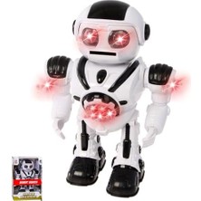 Oyuncak Pilli Işıklı ve Müzikli Disk Atan 25 cm Dev (Siyah)