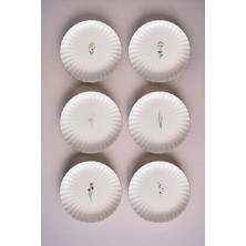 Porselen Tiny 6 Parça 21 cm Pasta Takımı