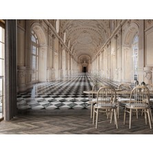 Grown 3D Süslü Tarihi Salon Duvar Kağıdı