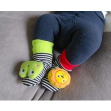 Babyjem Çıngıraklı Çorap ve Bileklik Aslan-Kurbağa