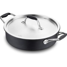 New Moment Siyah Basık Tencere 26 cm