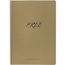 A4 Çizgili 80 Yp. Pp Kapak Spiralli Platinum Okul Defteri