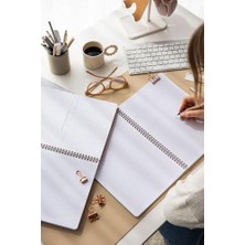 A4 Spiralli Karton Kapak 2’li Set Kareli Okul Defteri 80 Yaprak, Ders Programlı Siyah