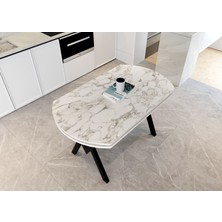 Avenza Living Gofret Masa Polo Sandalye Mutfak Seti (4 Sandalye + 70X120 Masa)