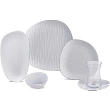 Oyster Porselen 26 Parça 6 Kişilik Kahvaltı/servis Takımı