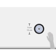 335170 7 Inç x 1,50 Inç Çelik Tekerlek, 1/2 Inç Delikli, 1-3/8 Inç Ofset ve Elmas Basma Yüzeyi