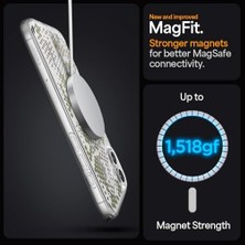 16 ile Uyumlu Ince Magsafe Kılıf Ultra Hybrid Sararma Karşıtı Duraclear Hava Kanalı Teknolojisi Askeri Sınıf Koruma Magfit Digital Camo Tasarım Kapak - ACS08210