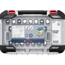 14 x Pro Multi Material Power Plus Delik Testeresi Seti – Şeffaf Kılıf (Yumuşak Ahşap, Alçıpan Duvar Için, Ø 20 – 76 Mm, Profesyonel Aksesuar Matkap/tornavida Için)