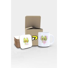 Avolove Sevgili Aşk Tasarımlı Baskılı Kupa Bardak Seti, Eğlenceli Özel Hediye Mug