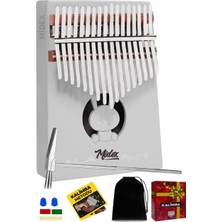 KLX-550 Beyaz Renk Gerçek Ağaç Kalimba 17 Tuşlu Full Set
