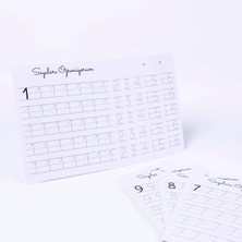 Bimotif 10LU Rakamları Öğreniyorum, 12 x 13 cm Karton Çalışma Kart Seti