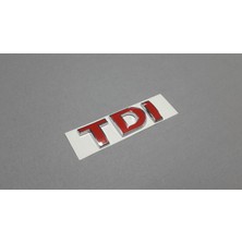 MAP Autoteile Volkswagen Sharan 2003-2010 Tdi Bagaj Yazısı Krom 3 Kırmızı