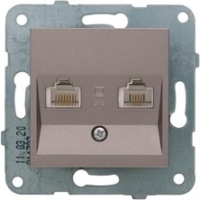 / Data ve Nümeris CAT5E ve Cat3 Mekanizma ve Düğme/kapak Vakumlu Paket