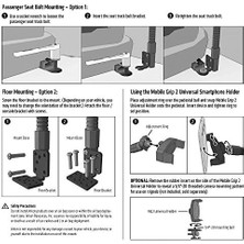 Arkon 7 6s 6 Plus 7 6s 6 5s Galaxy S7 S6 Galaxy 5 Için Araç Tutucu, Siyah