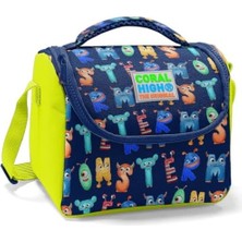 Erkek Çocuk Isı Yalıtımlı Beslenme Çantası - Lacivert Harf Baskılı