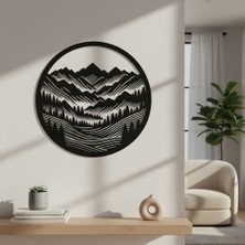 Arussio Kırsal Tepeler Çerçevesiz Dekoratif Ahşap Tablo