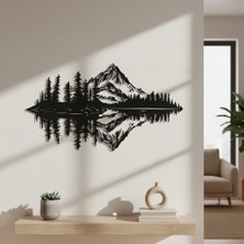 Arussio Karlı Dağ Çerçevesiz Dekoratif Ahşap Tablo