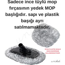 Yedek Başlık 1 Adet - Unikat Özel Teleskopik Saplı Ince Tüylü Araç Temizlik Mop