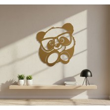 Arussio Bebek Panda Çerçevesiz Dekoratif Ahşap Tablo