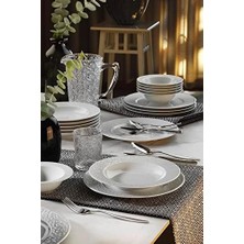 Porselen Açelya 18 Parça 6 Kişilik Yemek Seti
