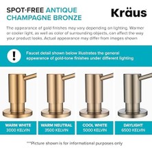 Lekesiz Antik Şampanya Bronz, KSD-43SFACB Mutfak Sabunu ve Losyon Dispenseri